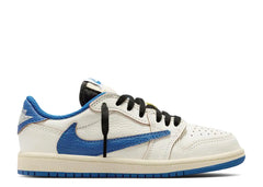 Jordan 1 Retro Low OG SP Fragment x Travis Scott Sail Military Blue (PS)