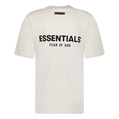 FEAR OF GOD ESSENTIALS CREW NECK LIGHT OATMEAL GREY T-SHIRT