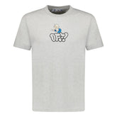 OFF-WHITE COTTON JERSEY LOGO T-SHIRT GREY