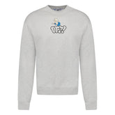 OFF-WHITE LOGO CREW NECK SWEATSHIRT LIGHT GREY