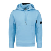 CP COMPANY Micro Lens Diagonal Raised Hoodie Blue
