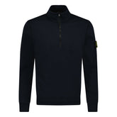 STONE ISLAND HALF ZIP UP TRACK TOP NAVY BLUE