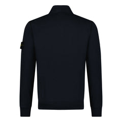 STONE ISLAND HALF ZIP UP TRACK TOP NAVY BLUE