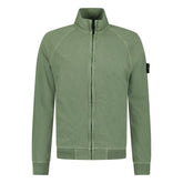 STONE ISLAND ZIP UP TRACK TOP SAGE GREEN