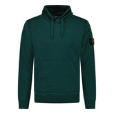 STONE ISLAND BASIC BADGE HOODED SWEATSHIRT DARK GREEN