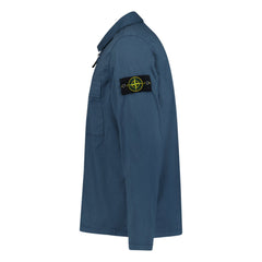 STONE ISLAND ZIP UP OVERSHIRT DARK BLUE