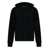 OFF-WHITE OFF DIAG KNITTED ZIP HOODIE BLACK