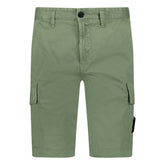 STONE ISLANDCARGO SHORTS KHAKI GREEN
