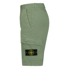 STONE ISLANDCARGO SHORTS KHAKI GREEN