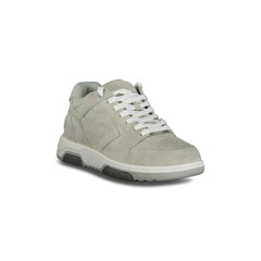 OFF-WHITE OUT OF OFFICE LOW SUEDE TRAINERS GREY