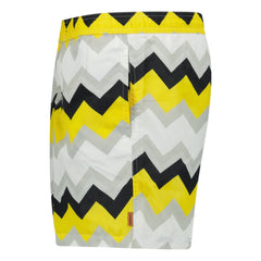 MISSONI ZIG ZAG SWIM SHORTS WHITE / YELLOW