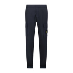 STONE ISLAND CUFFED CARGO TROUSERS NAVY