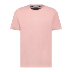 STONE ISLAND DIGITAL COMPASS PRINT LOGO T-SHIRT PINK