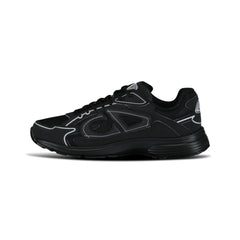 DIOR B30 TRIPLE BLACK REFLECTIVE TRAINERS
