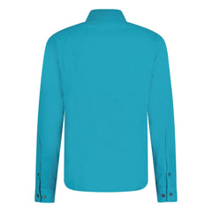 CP COMPANY LENS OVERSHIRT TURQUOISE BLUE