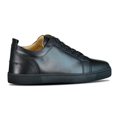 CHRISTIAN LOUBOUTIN 'LOUIS JUNIOR FLAT CALF' BLACK TRAINERS