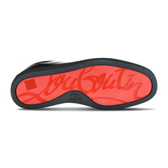 CHRISTIAN LOUBOUTIN 'LOUIS JUNIOR FLAT CALF' BLACK TRAINERS
