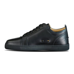 CHRISTIAN LOUBOUTIN 'LOUIS JUNIOR FLAT CALF' BLACK TRAINERS