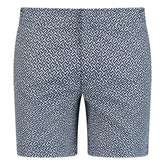 ORLEBAR BROWN BULLDOG TESSELLATED PRINT SWIM SHORTS BLUE / WHITE