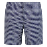 ORLEBAR BROWN BULLDOG GEOMETRIC PRINT SWIM SHORTS BLUE