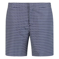 ORLEBAR BROWN BULLDOG GEOMETRIC PRINT SWIM SHORTS BLUE
