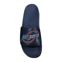 MISSONI POOL SLIDERS NAVY BLUE