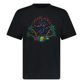 CASABLANCA LOGO DESIGN T-SHIRT BLACK