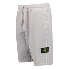 STONE ISLAND OLD TREATMENT BERMUDA SHORTS DUST GREY