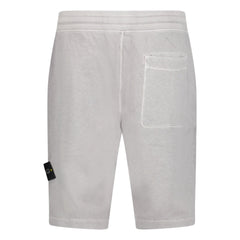 STONE ISLAND OLD TREATMENT BERMUDA SHORTS DUST GREY