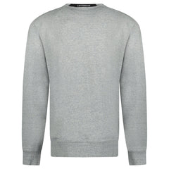 CP COMPANY DIAGONAL RAISED ARM LENS CREW NECK SWEATSHIRT GREY