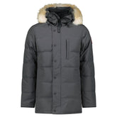 CANADA GOOSE CARSON WITH FUR PARKA JACKET GREY