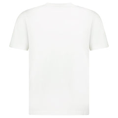 MONCLER VELVET M LOGO T-SHIRT WHITE