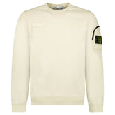 STONE ISLAND CREW NECK SWEATER CREAM