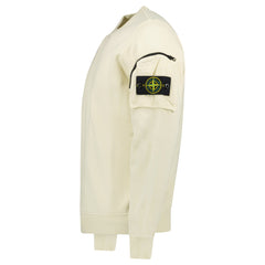 STONE ISLAND CREW NECK SWEATER CREAM