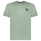 STONE ISLAND COMPASS LOGO CREWNECK T-SHIRT GREEN