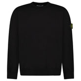 STONE ISLAND KNITTED CREW NECK SWEATER BLACK