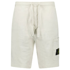 STONE ISLAND BADGE SHORTS CREAM