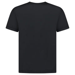 STONE ISLAND COMPASS LOGO CREWNECK T-SHIRT BLACK