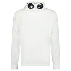 CP COMPANY SOFT SHELL GOGGLE JACKET WHITE