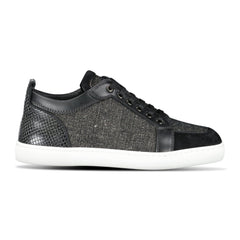 CHRISTIAN LOUBOUTIN RANTULOW CANVAS TRAINERS BLACK