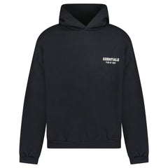 FEAR OF GOD ESSENTIALS PULL-OVER BLACK HOODIE