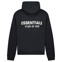 FEAR OF GOD ESSENTIALS PULL-OVER BLACK HOODIE