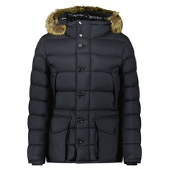 MONCLER CLUNYE HOODED PARKA DOWN JACKET BLACK