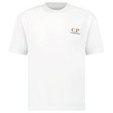 CP COMPANY LOGO PRINT T SHIRT WHITE