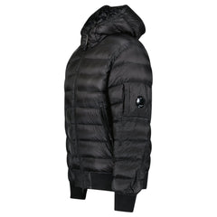 CP COMPANY D.D. SHELL HOODED DOWN JACKET BLACK