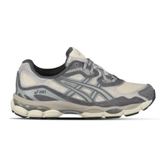 ASICS GEL NYC OATMEAL OBSIDIAN GREY TRAINERS
