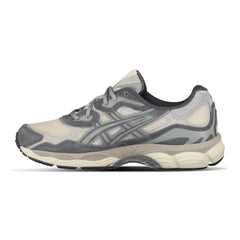 ASICS GEL NYC OATMEAL OBSIDIAN GREY TRAINERS