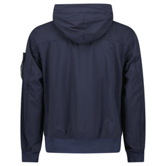 STONE ISLAND SOFT-SHELL HOODED JACKET NAVY