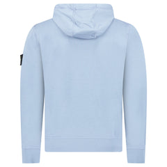 STONE ISLAND ORGANIC COTTON HOODIE BLUE