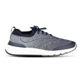 BRUNELLO CUCINELLI STRETCH-KNIT SNEAKERS NAVY